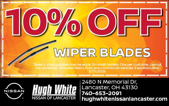 10% Off Wiper Blades