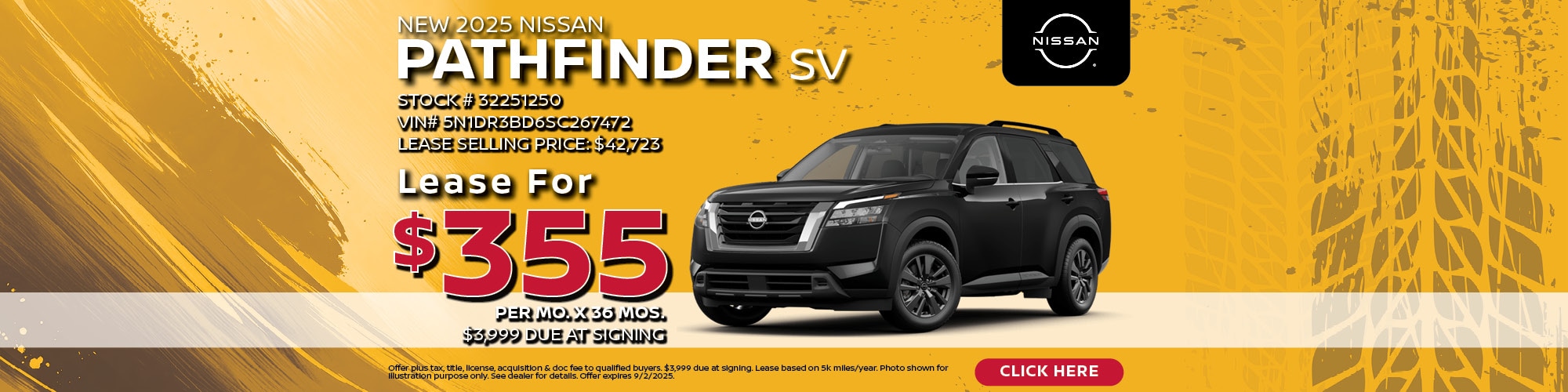 2025 Nissan Pathfinder Lease Offer | Hugh White Nissan of Lancaster