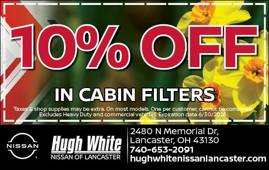 10% Off In Cabin Filters