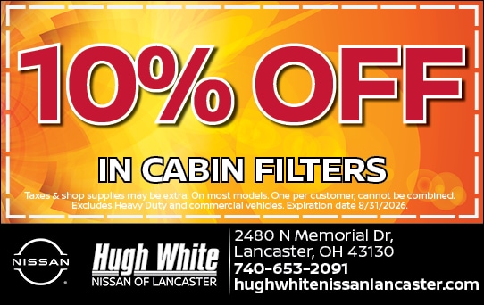 10% Off In Cabin Filters