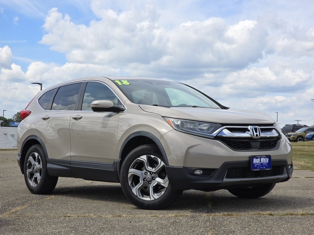 Used 2018 Honda CR-V EX with VIN 5J6RW2H5XJL003628 for sale in Lancaster, OH