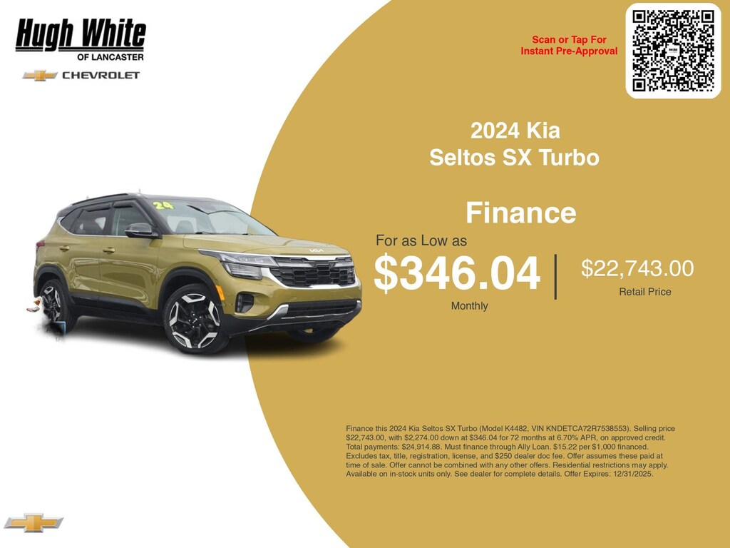 Used 2024 Kia Seltos SX SUV