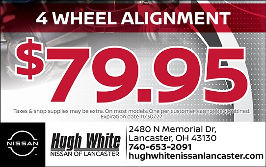 Nissan 4 Wheel alignment Coupons 
