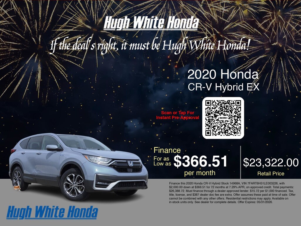 Used 2020 Honda CR-V Hybrid EX EX AWD