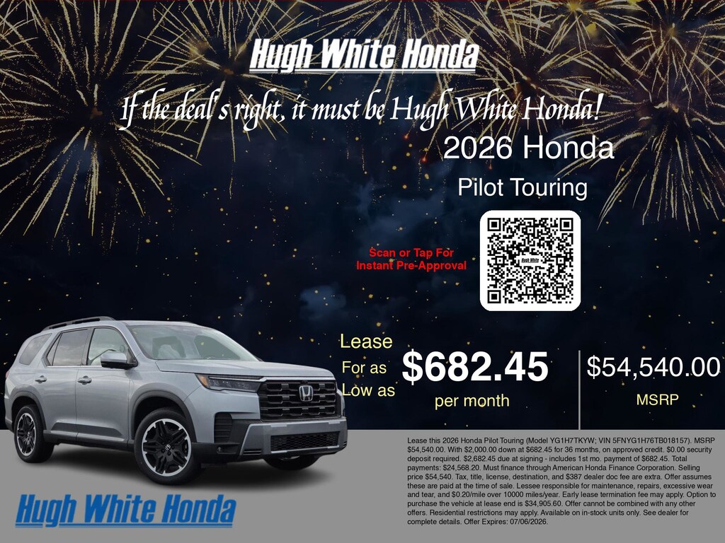 New 2026 Honda Pilot Touring S Touring S AWD
