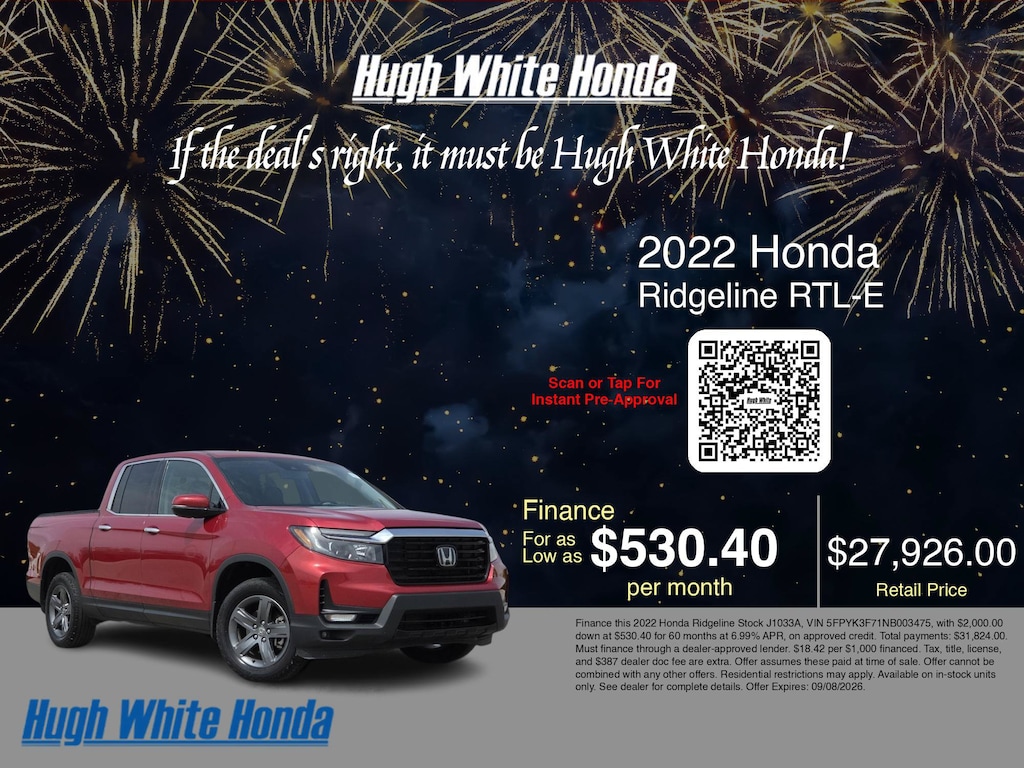 Certified 2022 Honda Ridgeline RTL-E RTL-E AWD