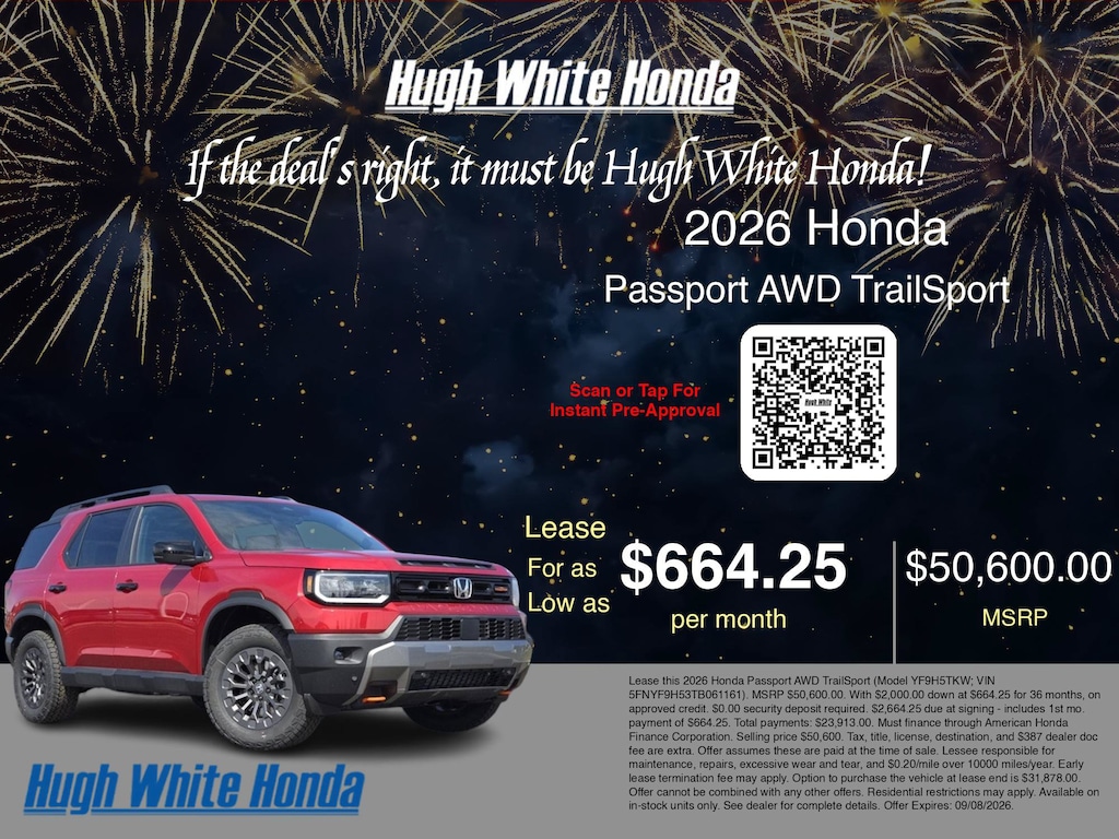 New 2026 Honda Passport TrailSport TrailSport AWD