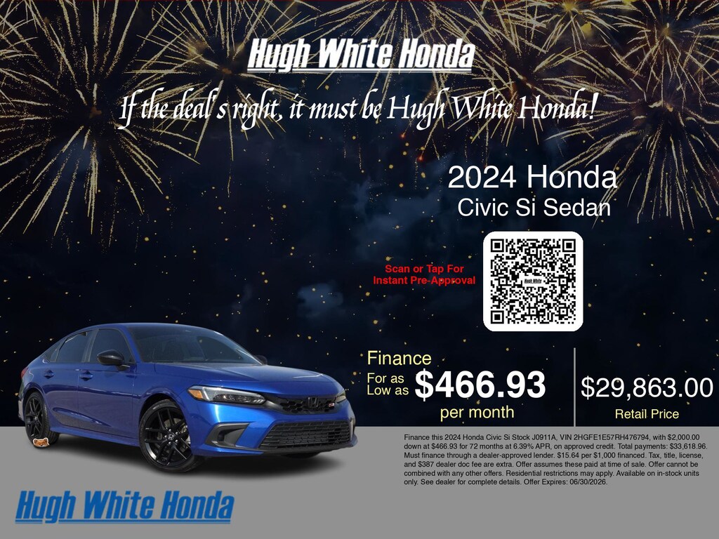 Used 2024 Honda Civic Si Manual