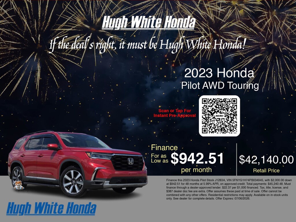 Certified 2023 Honda Pilot Touring Touring AWD