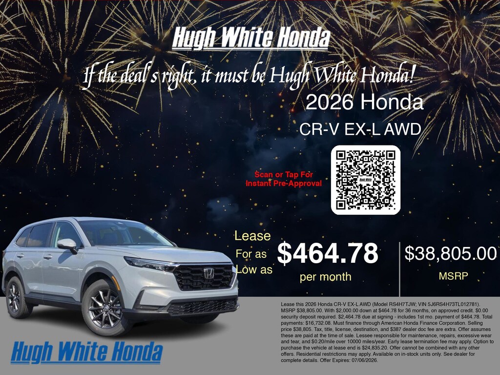 New 2026 Honda CR-V EX-L EX-L AWD