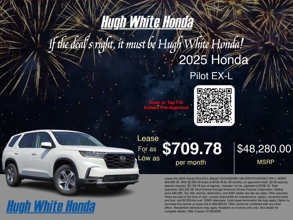 New 2025 Honda Pilot EX-L EX-L AWD