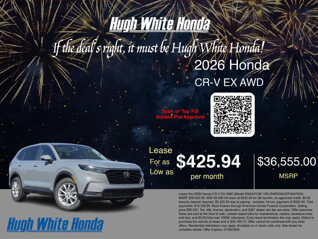New 2026 Honda CR-V EX EX AWD
