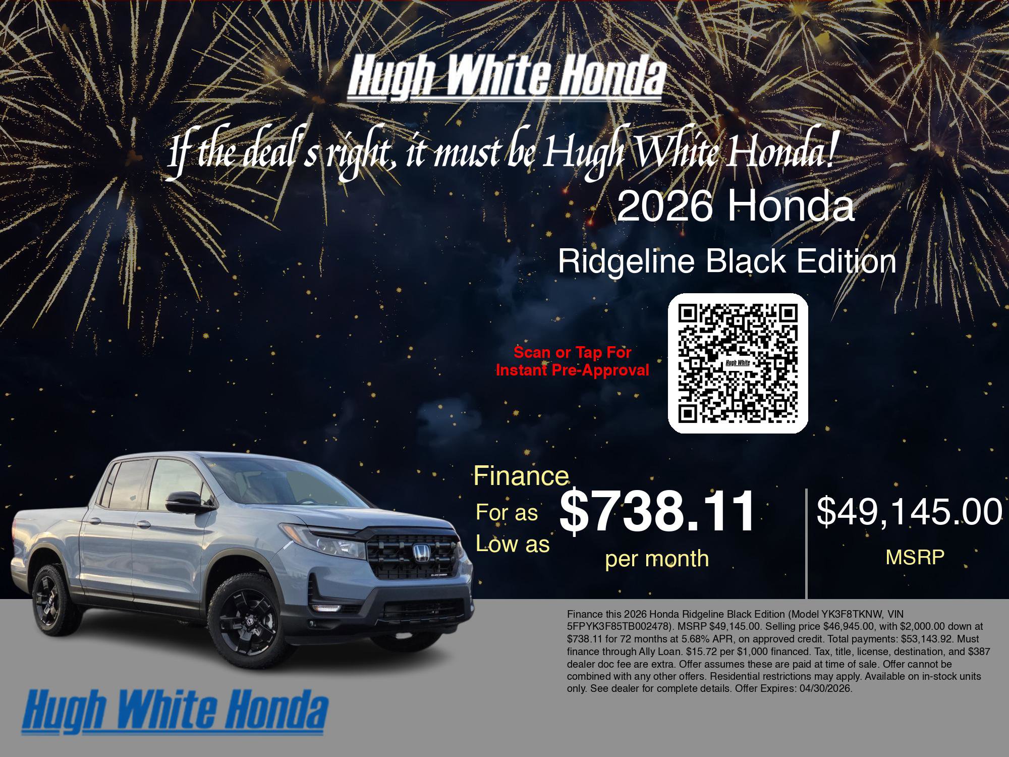 2026 Honda Ridgeline Black Edition - Photo 7