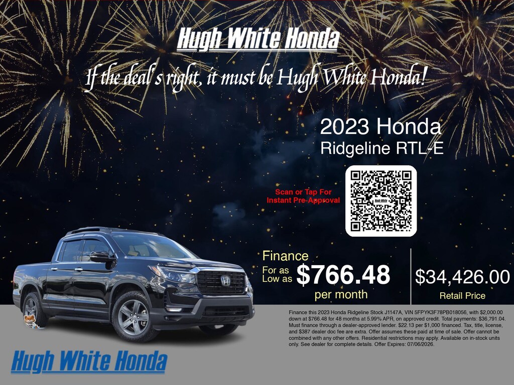 Certified 2023 Honda Ridgeline RTL-E RTL-E AWD