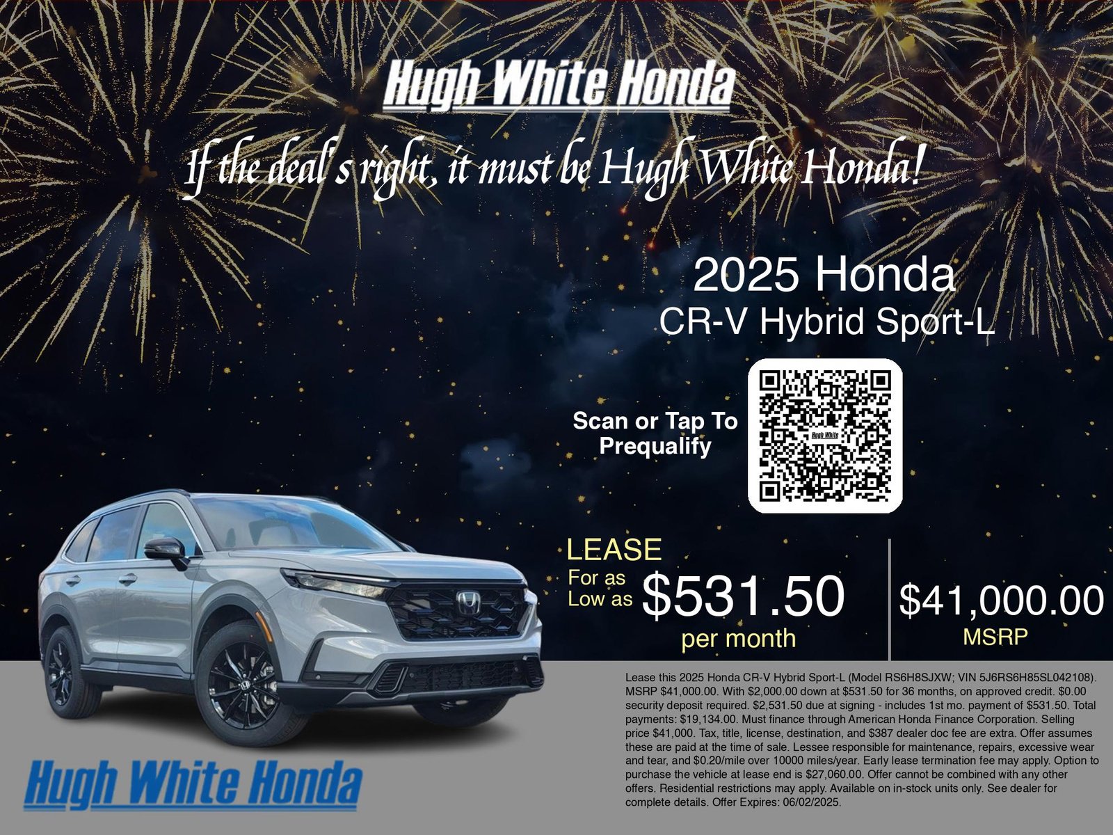 2025 Honda CR-V Hybrid Sport-L photo 3