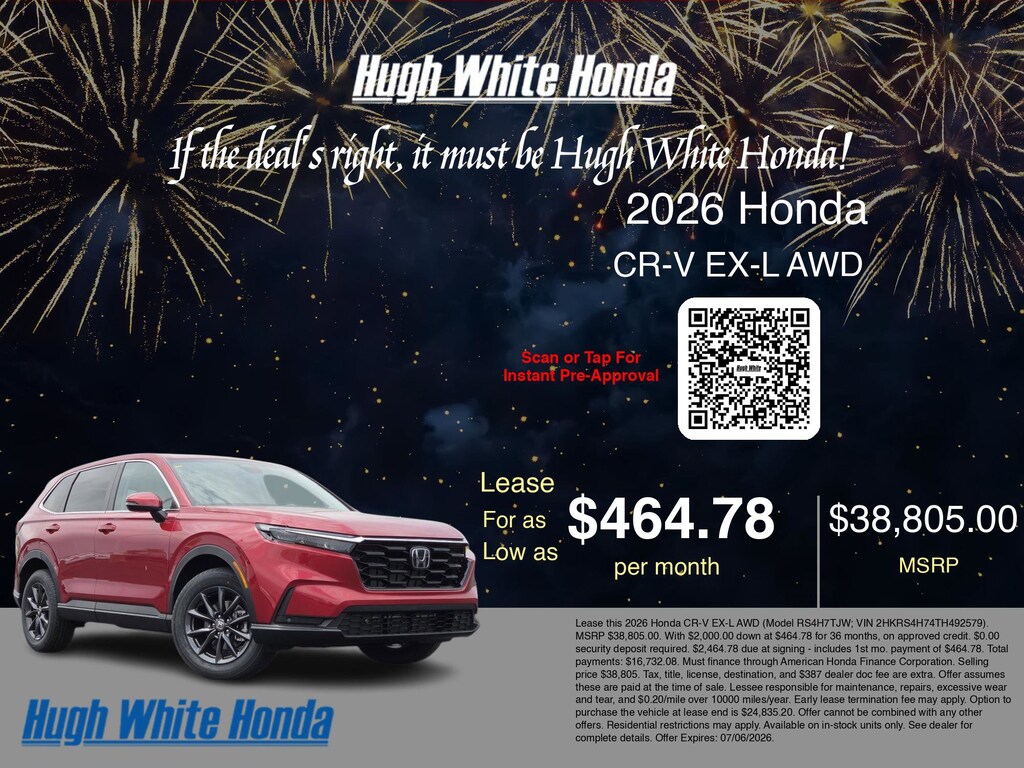 New 2026 Honda CR-V EX-L EX-L AWD