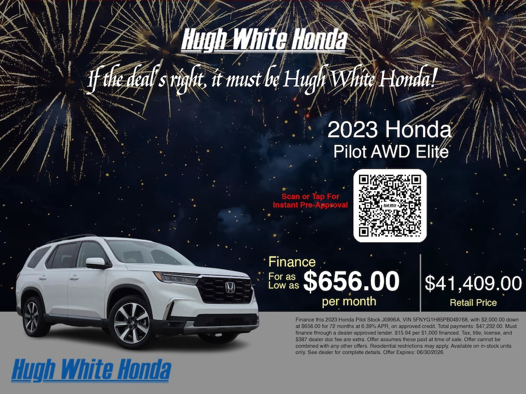 Certified 2023 Honda Pilot Elite Elite AWD