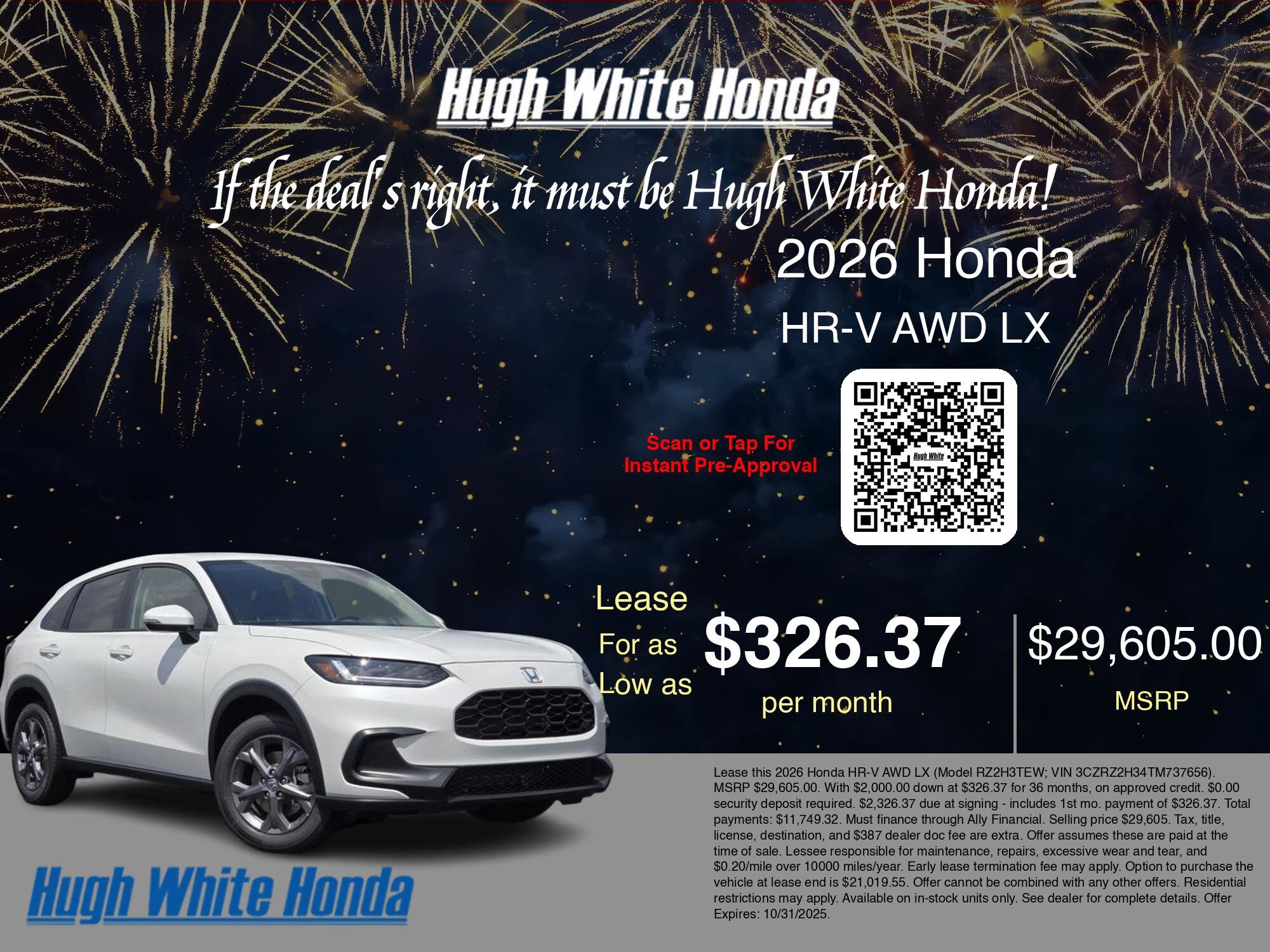 2026 Honda HR-V LX photo 3