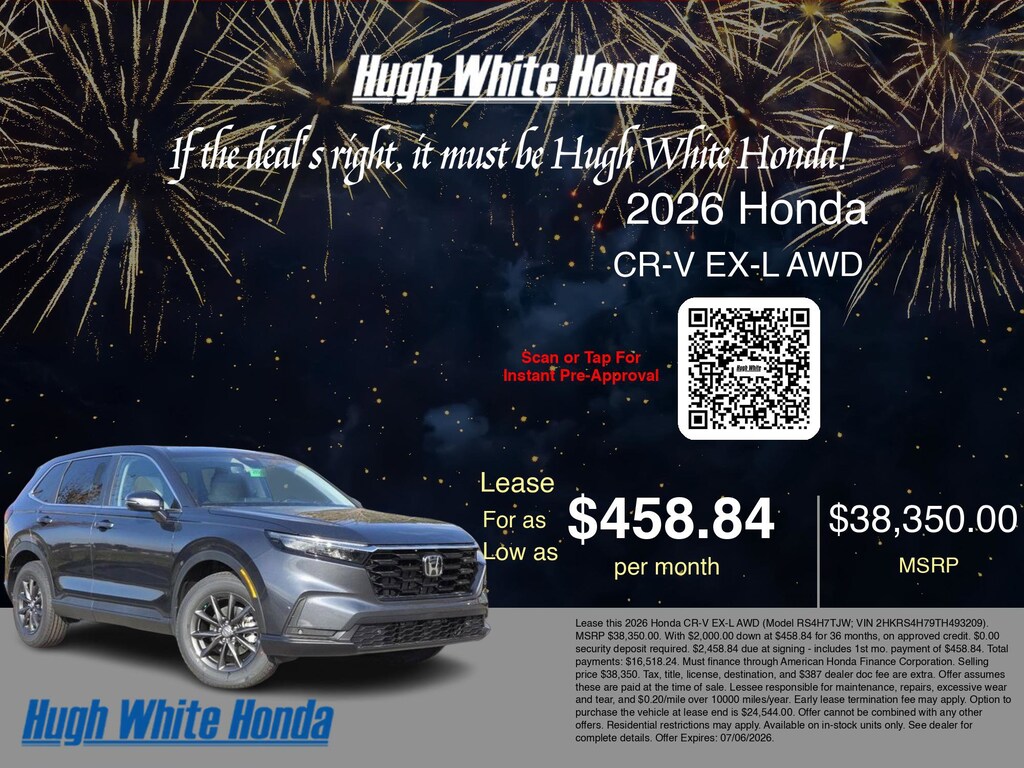 New 2026 Honda CR-V EX-L EX-L AWD