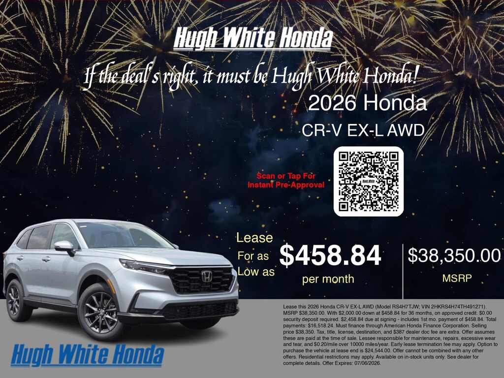 New 2026 Honda CR-V EX-L EX-L AWD