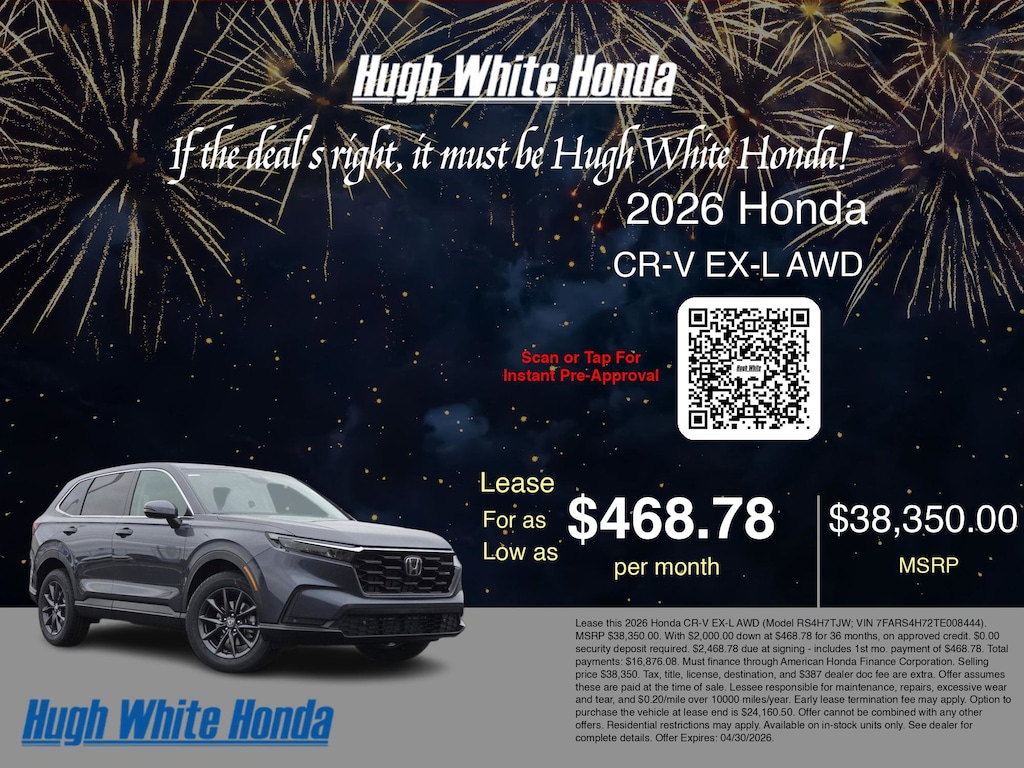 New 2026 Honda CR-V EX-L EX-L AWD