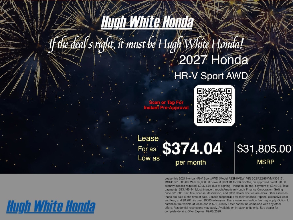 New 2027 Honda HR-V Sport Sport AWD CVT