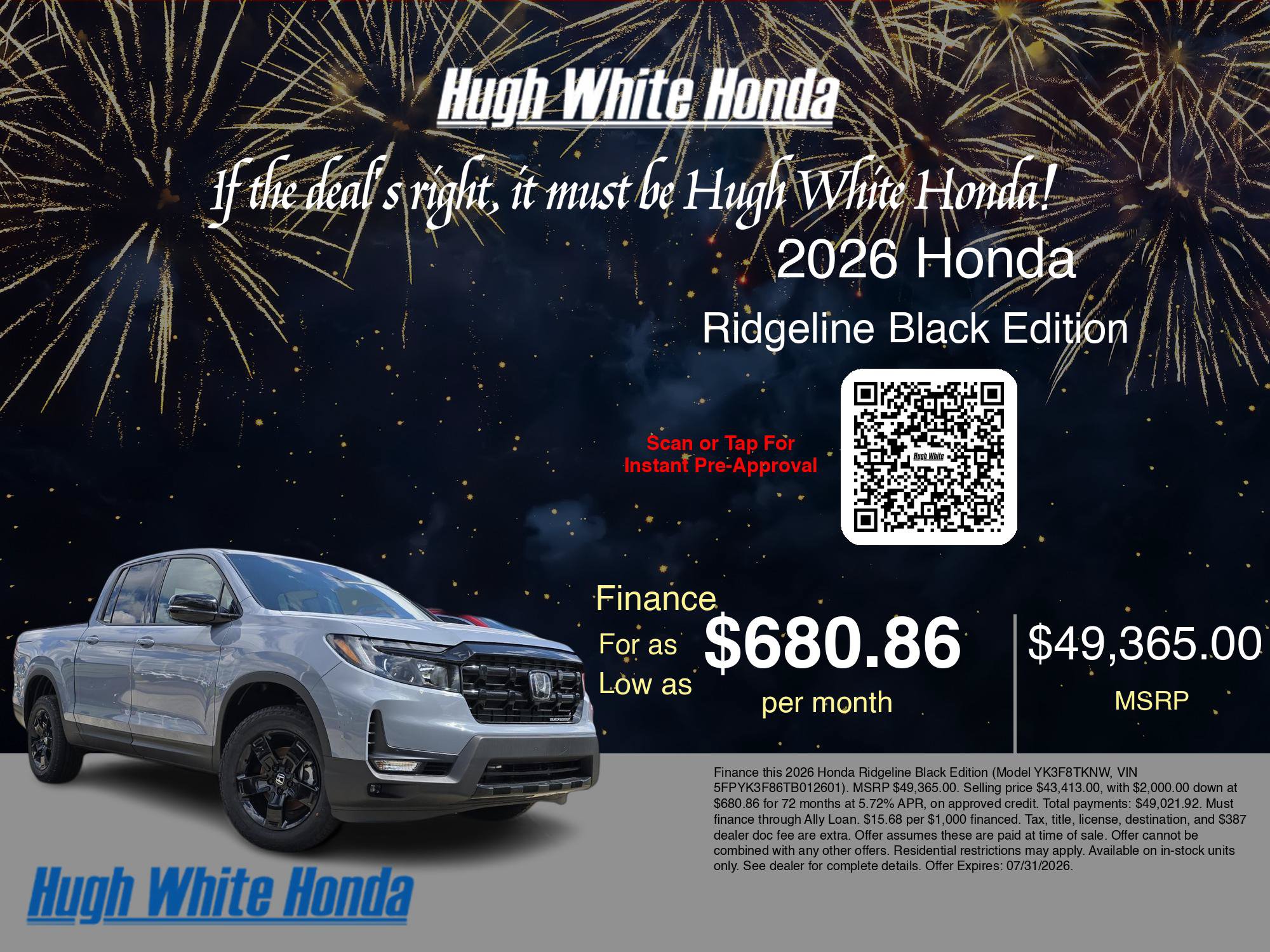 2026 Honda Ridgeline Black Edition - Photo 6