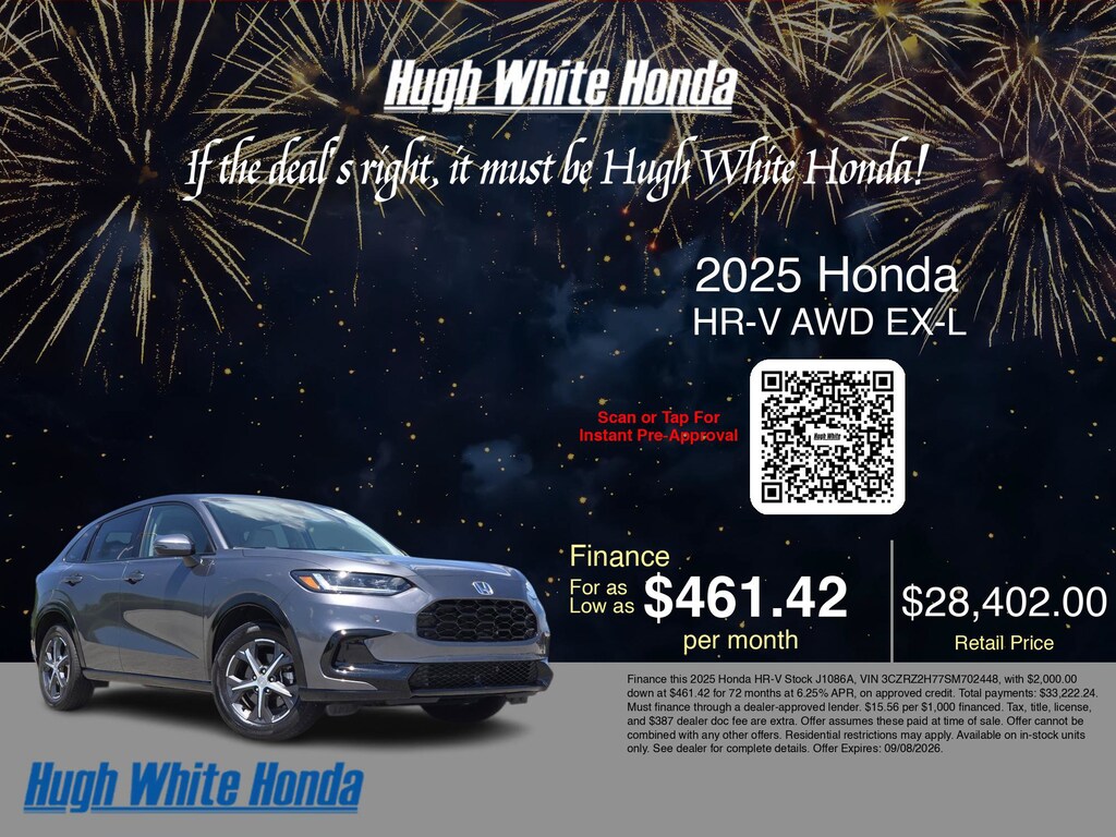 Certified 2025 Honda HR-V EX-L EX-L AWD CVT