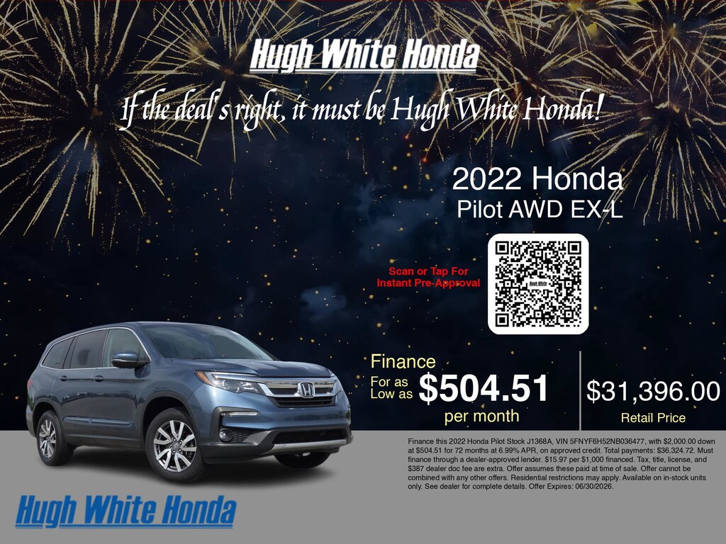 Used 2022 Honda Pilot EX-L EX-L AWD
