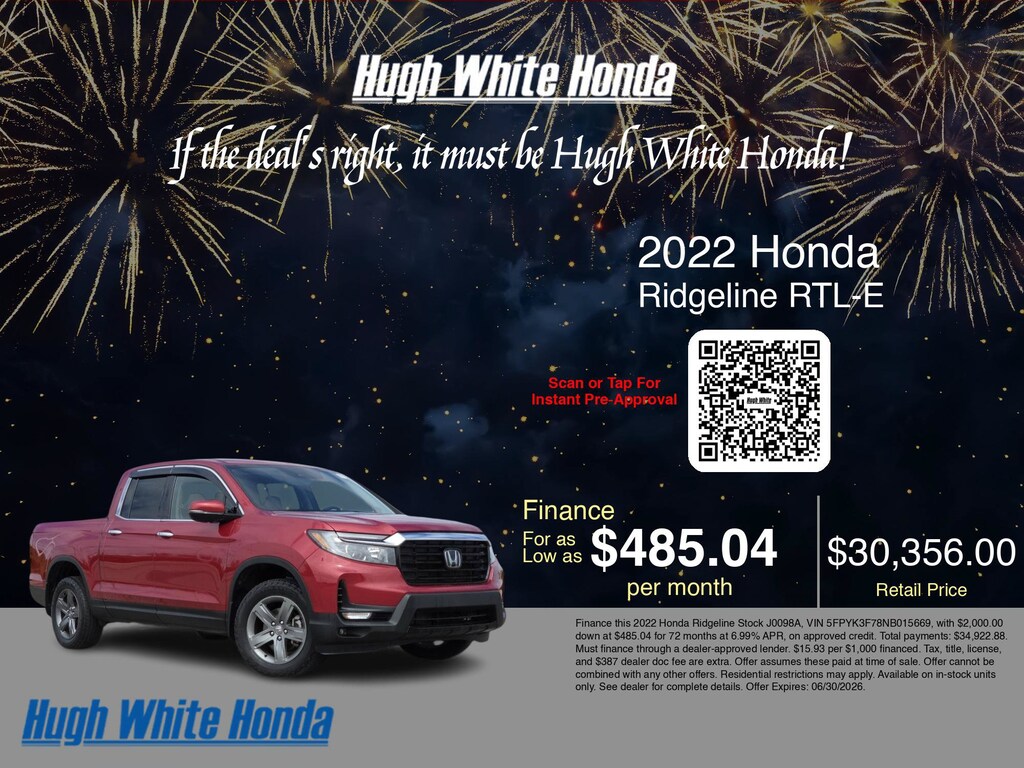 Certified 2022 Honda Ridgeline RTL-E RTL-E AWD