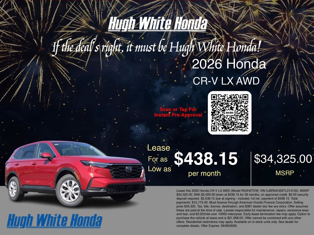 New 2026 Honda CR-V LX LX AWD
