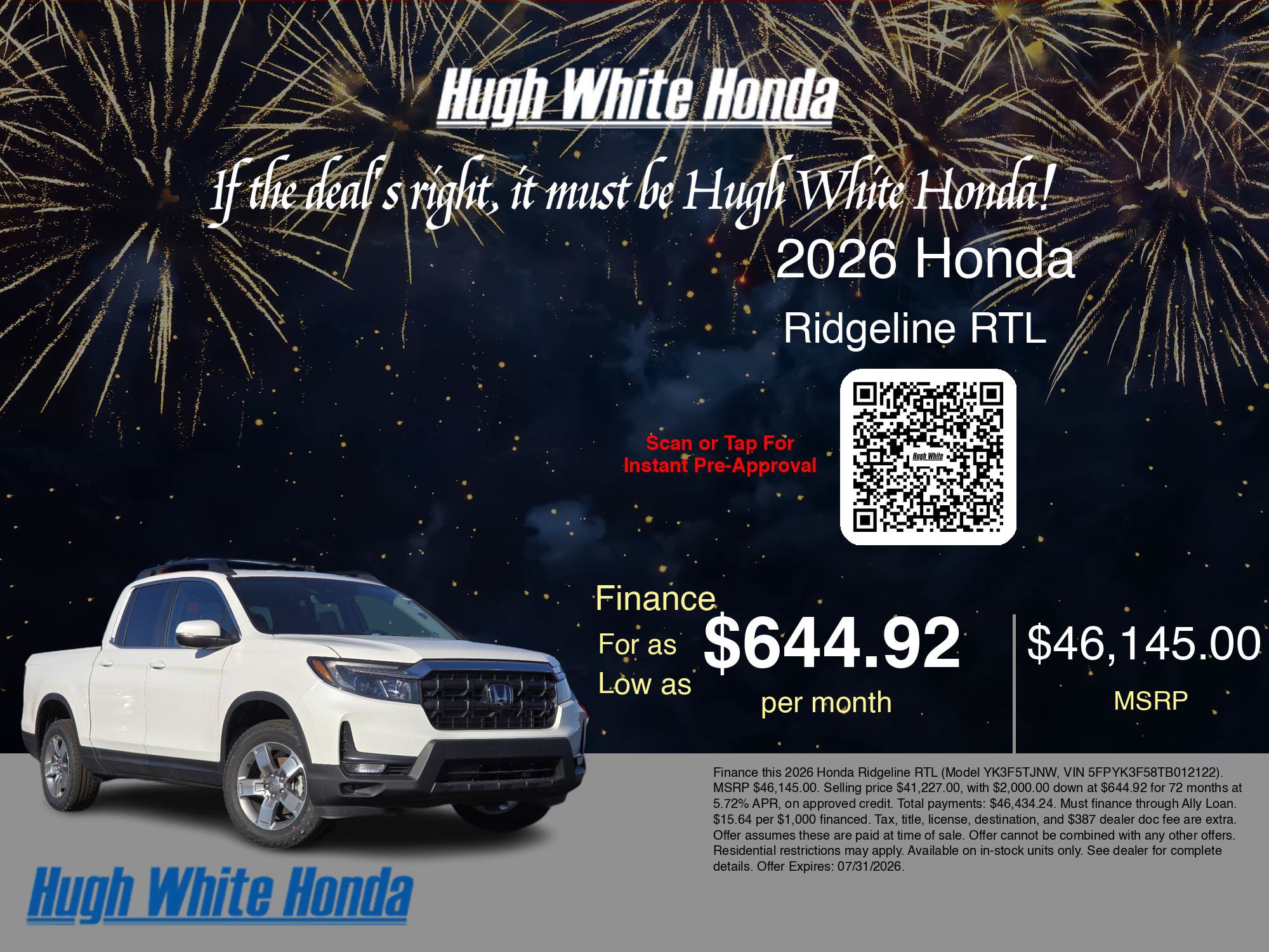 2026 Honda Ridgeline RTL - Photo 6