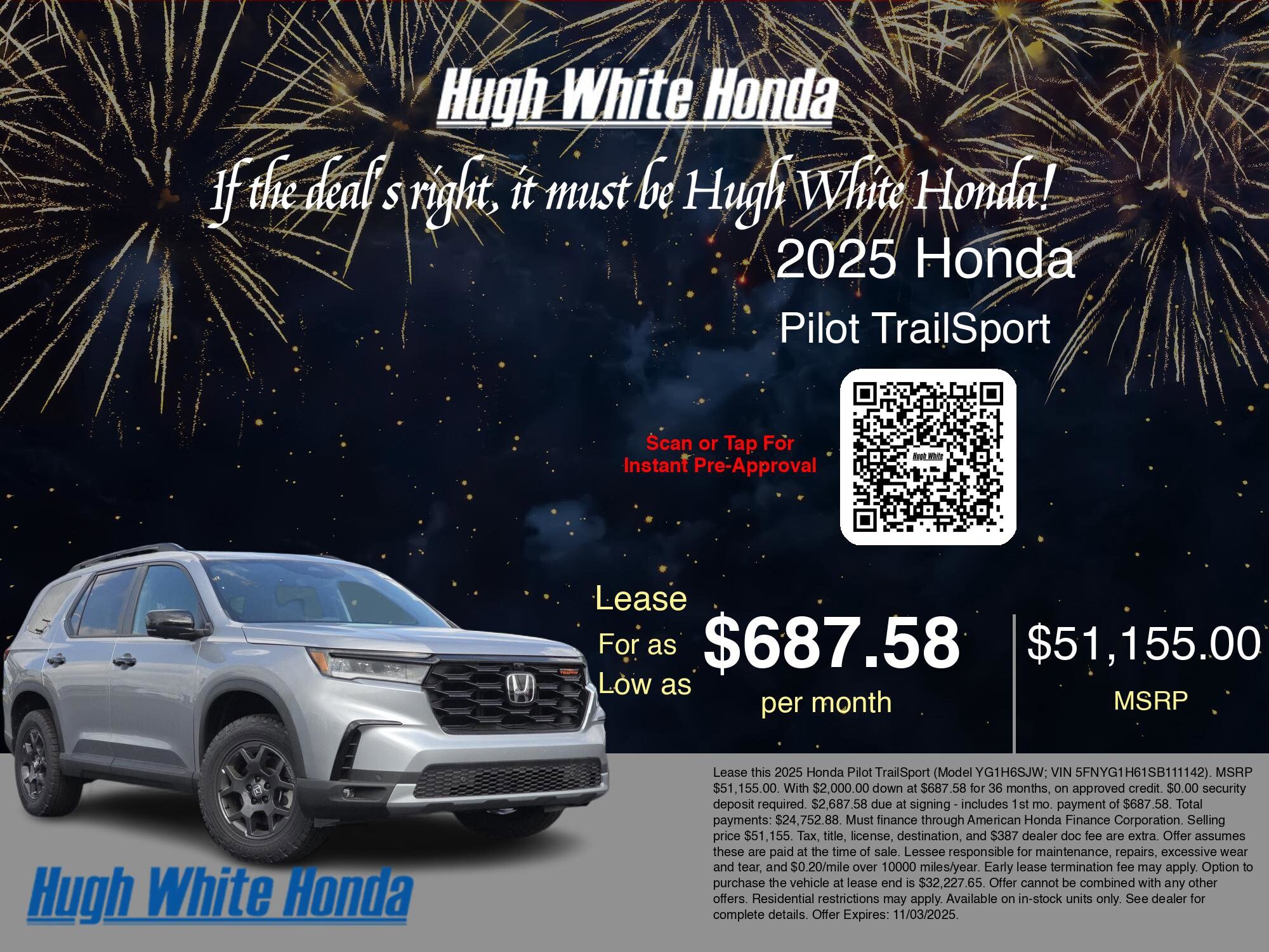 2025 Honda Pilot TrailSport photo 3