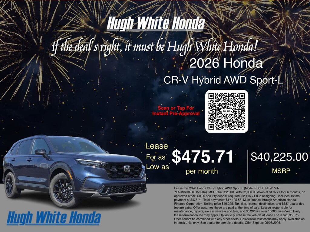 New 2026 Honda CR-V Hybrid Sport-L Sport-L AWD