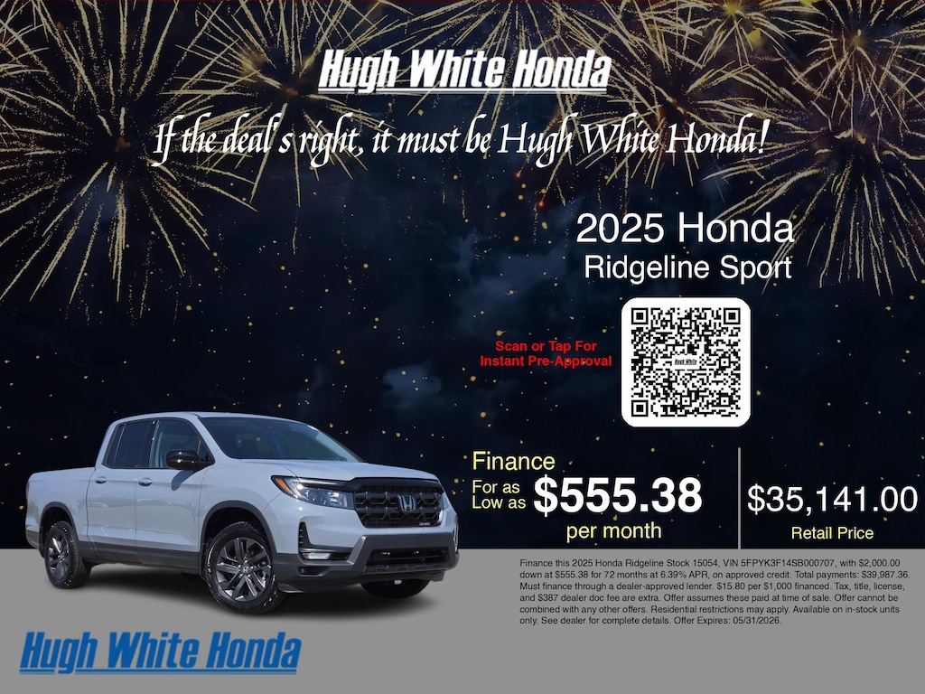 Certified 2025 Honda Ridgeline Sport Sport AWD