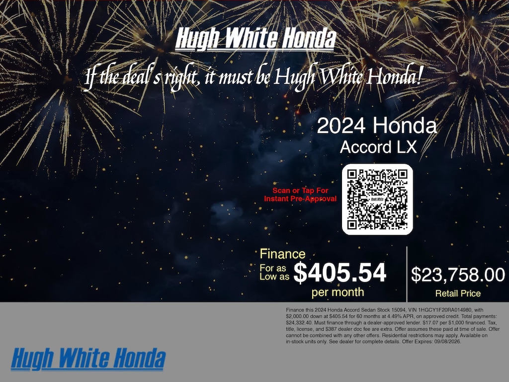 Certified 2024 Honda Accord Sedan LX LX CVT
