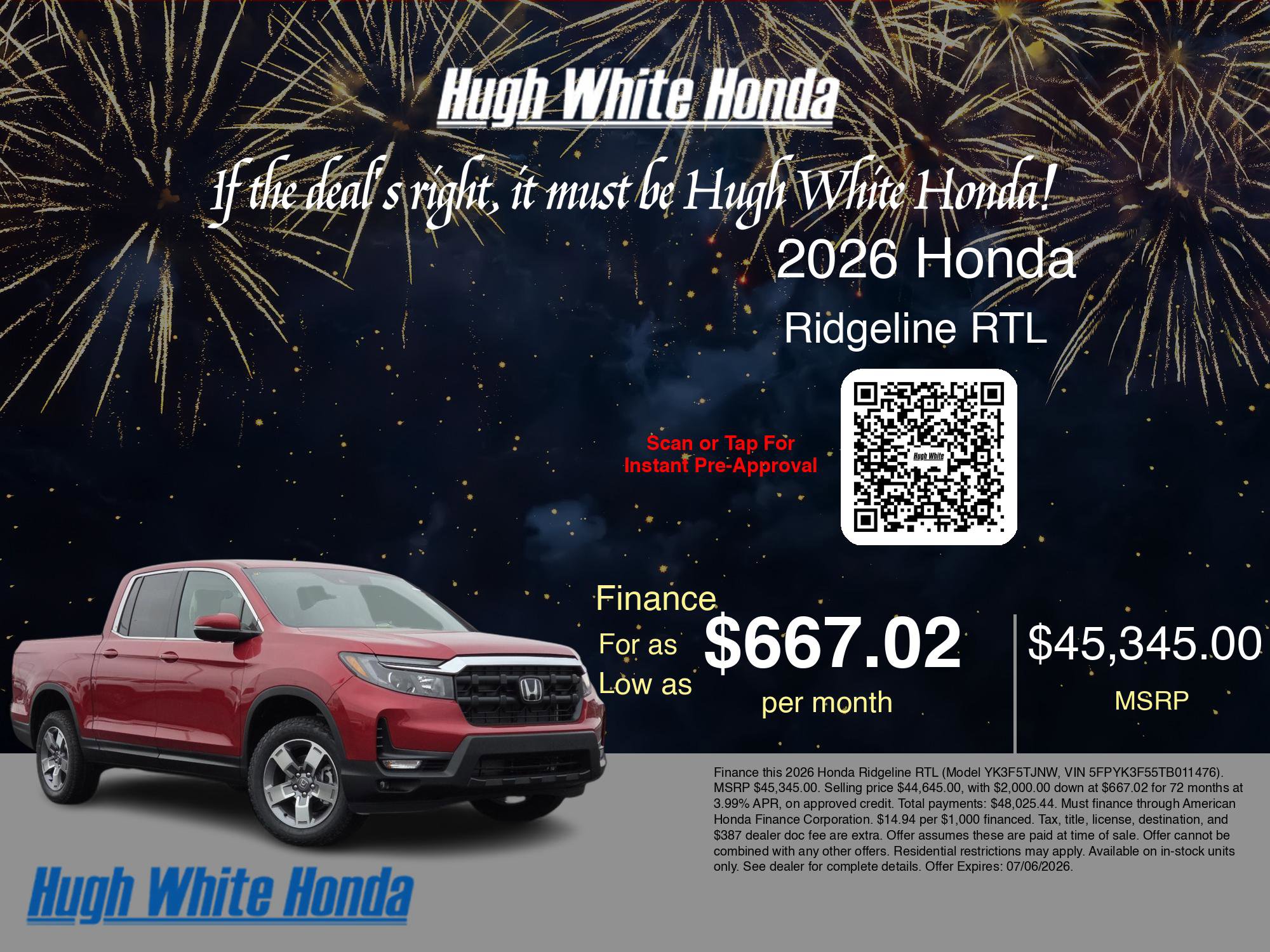 2026 Honda Ridgeline RTL - Photo 7