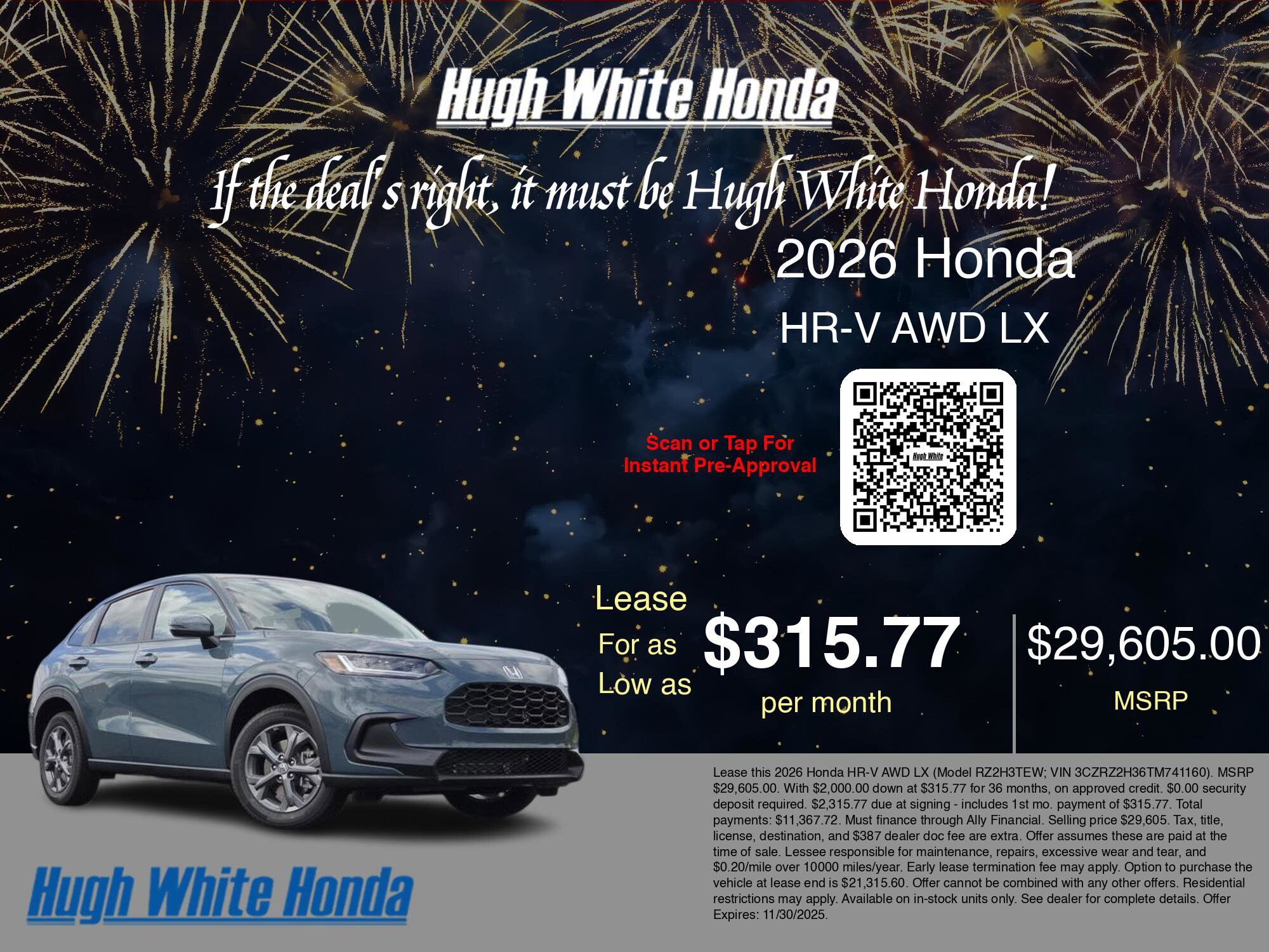 2026 Honda HR-V LX photo 2