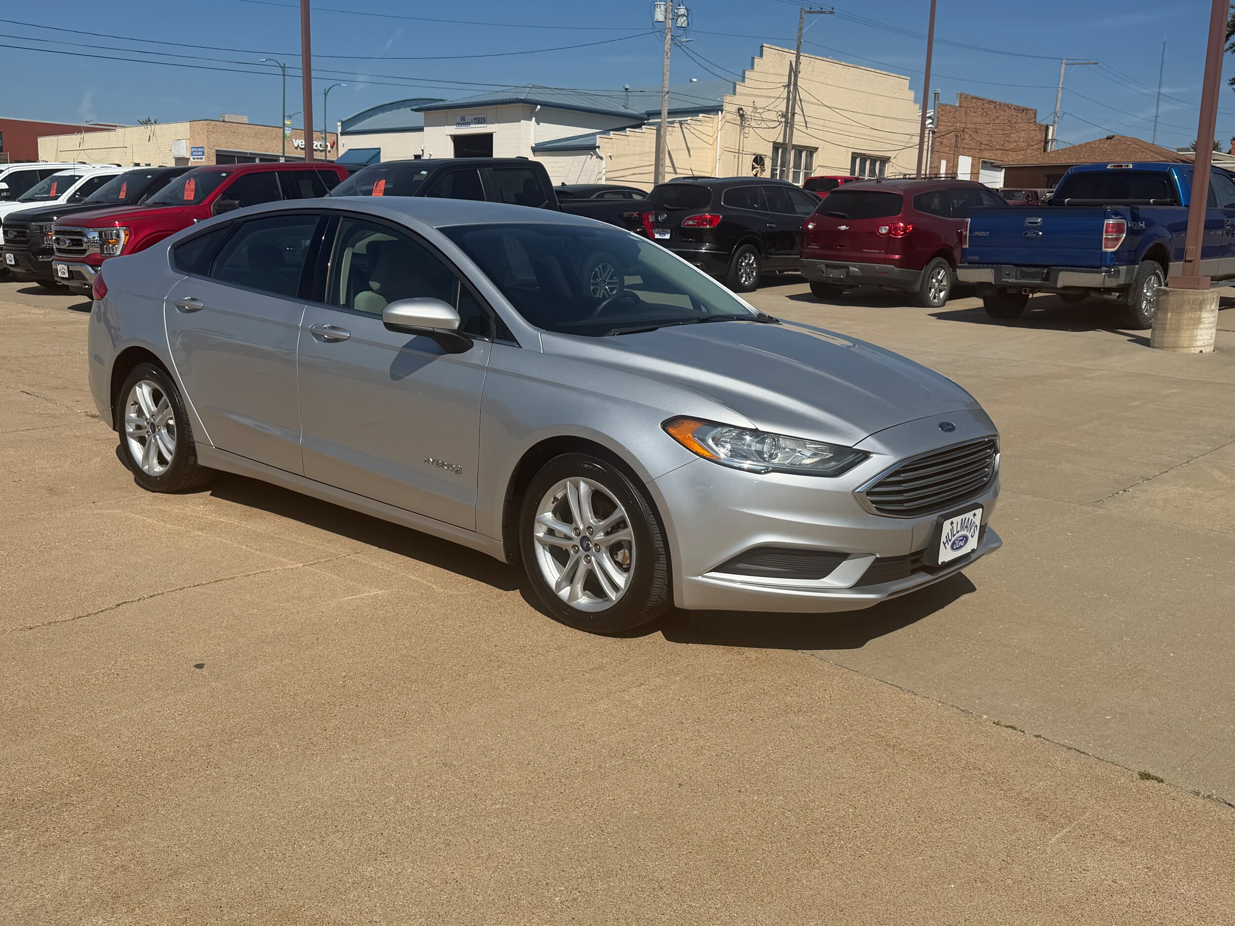 Used 2018 Ford Fusion Hybrid S with VIN 3FA6P0UU1JR271417 for sale in Falls City, NE