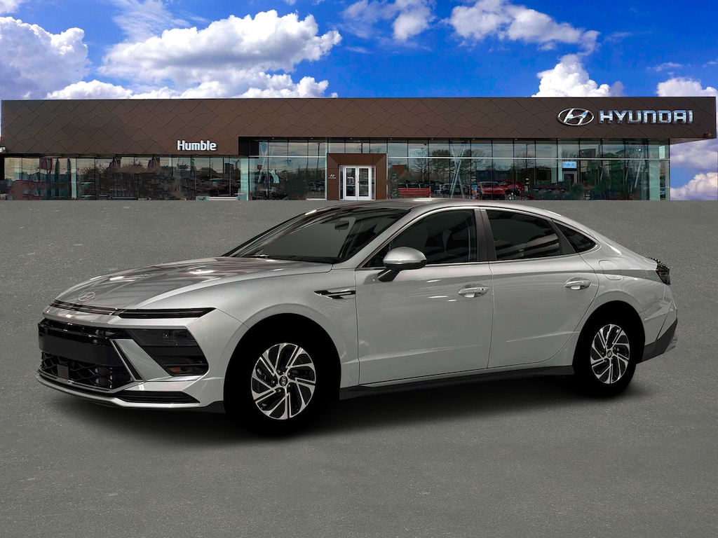 New 2026 Hyundai Sonata Hybrid Blue Sedan
