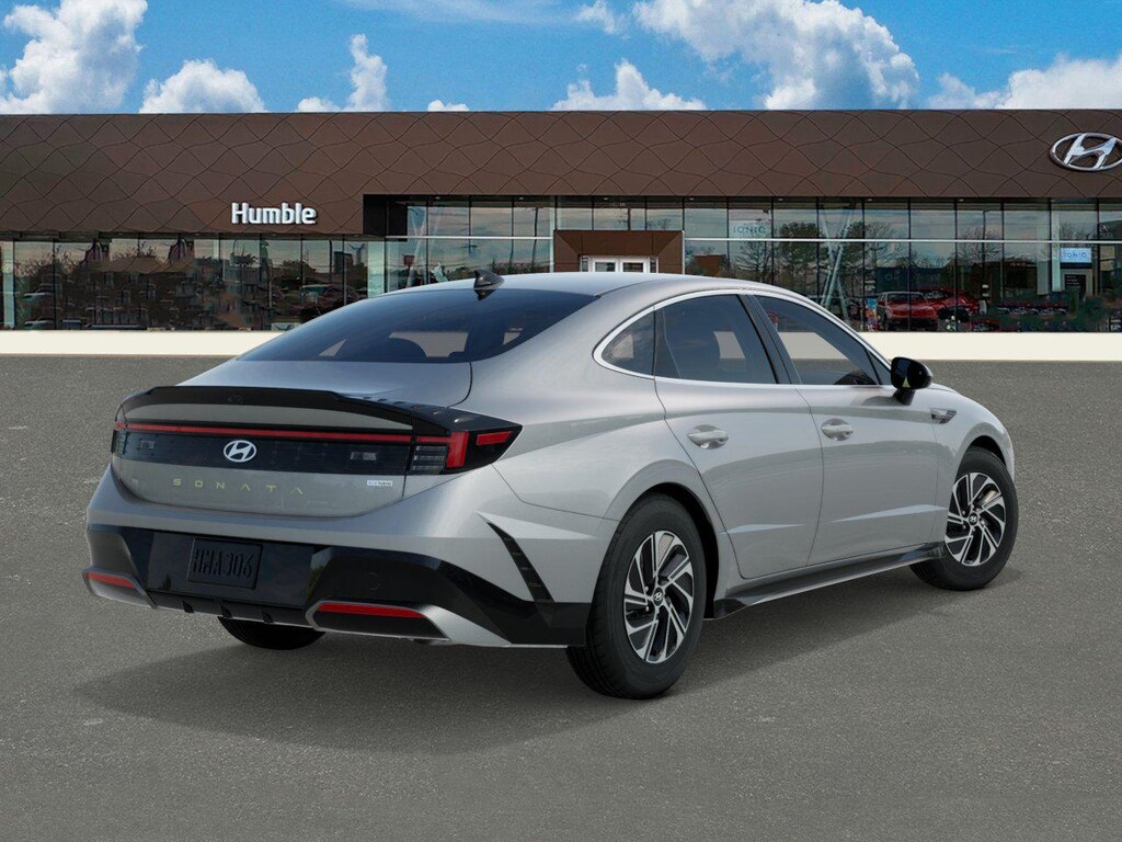 New 2026 Hyundai Sonata Hybrid Blue Sedan