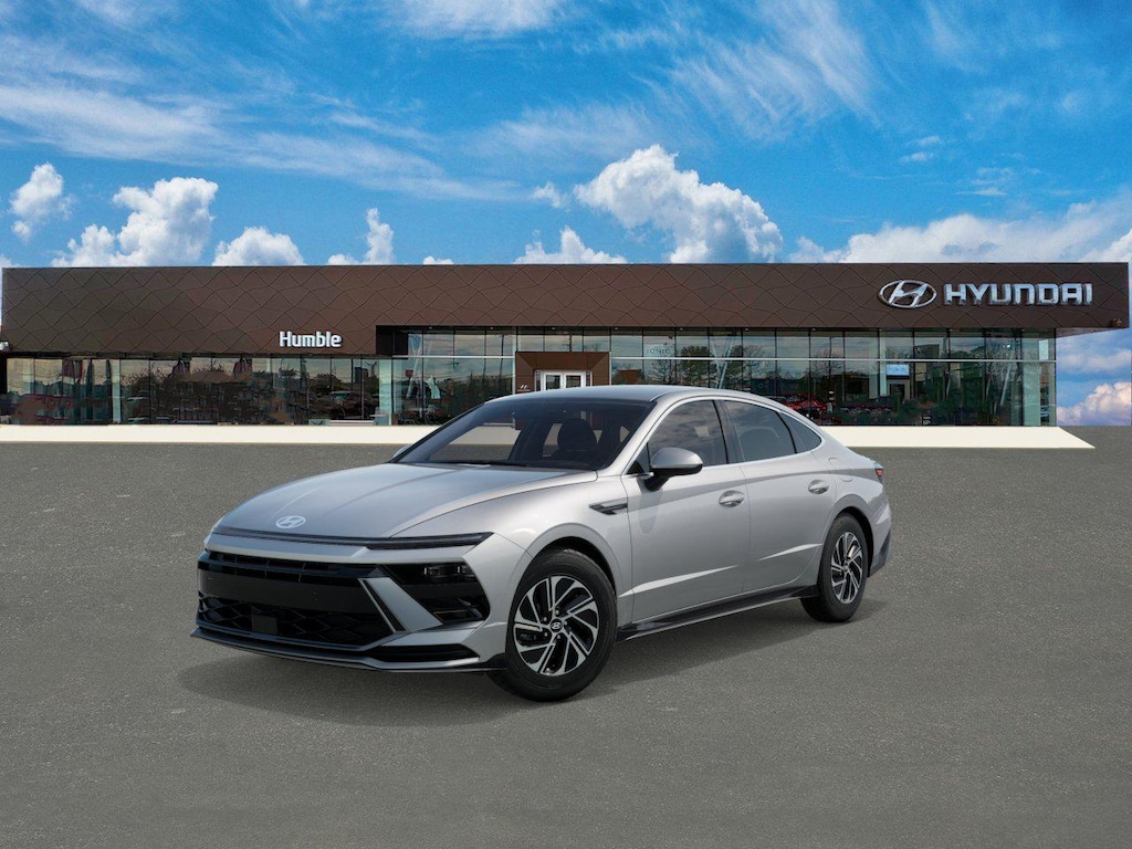 New 2026 Hyundai Sonata Hybrid Blue Sedan