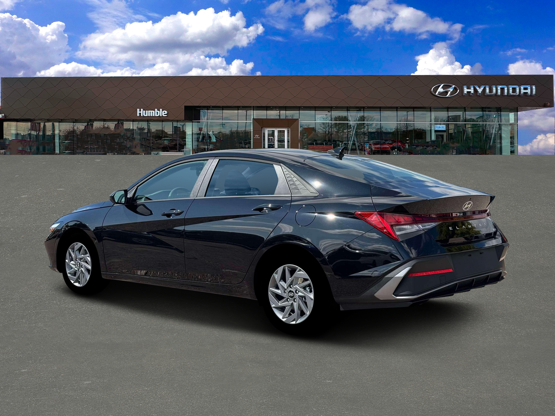 New 2026 Hyundai Elantra Hybrid Blue Sedan