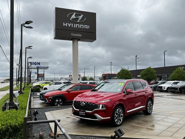 Certified 2023 Hyundai Santa Fe Calligraphy with VIN 5NMS54AL0PH506559 for sale in Humble, TX