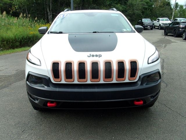 Used 2017 Jeep Cherokee Trailhawk with VIN 1C4PJMBS1HW590509 for sale in Corry, PA