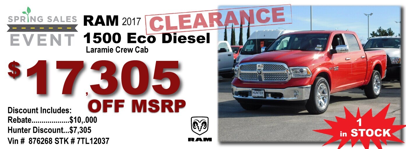 Lancaster, CA Dodge Chrysler Jeep Ram Dealership Hunter Dealership