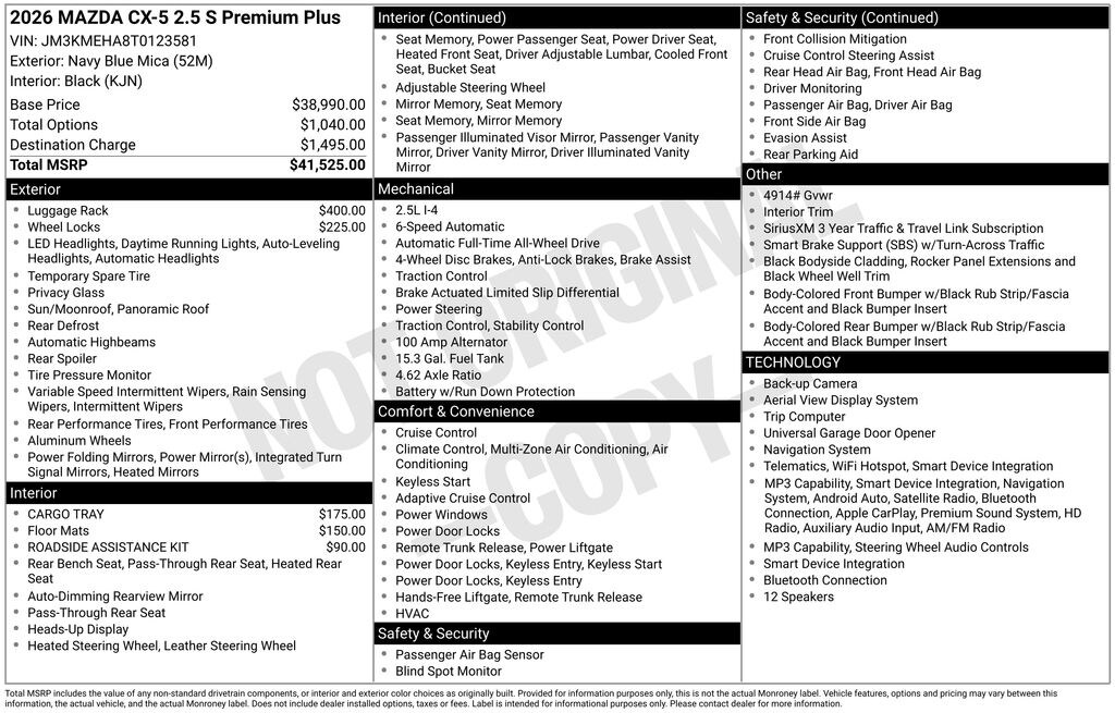 Certified 2026 Mazda CX-5 2.5 S Premium Plus SUV
