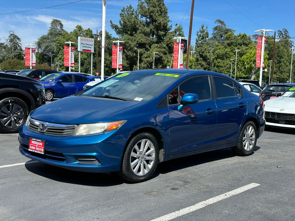 Used 2012 Honda Civic EX-L with VIN 19XFB2F92CE017173 for sale in Lancaster, CA