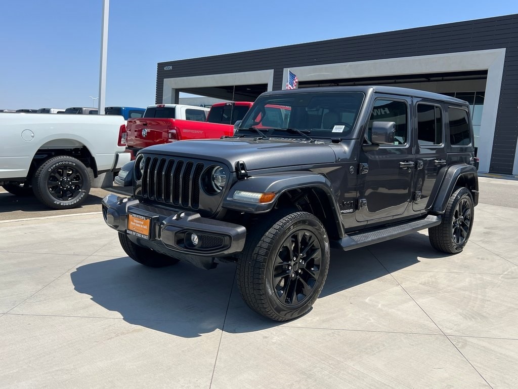 Used 2021 Jeep Wrangler Unlimited High Altitude with VIN 1C4HJXEN9MW812381 for sale in Lancaster, CA