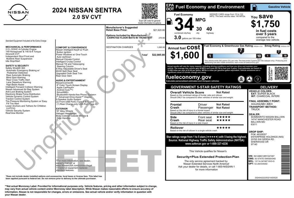 2024 Nissan Sentra